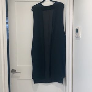 Long black Zara vest.